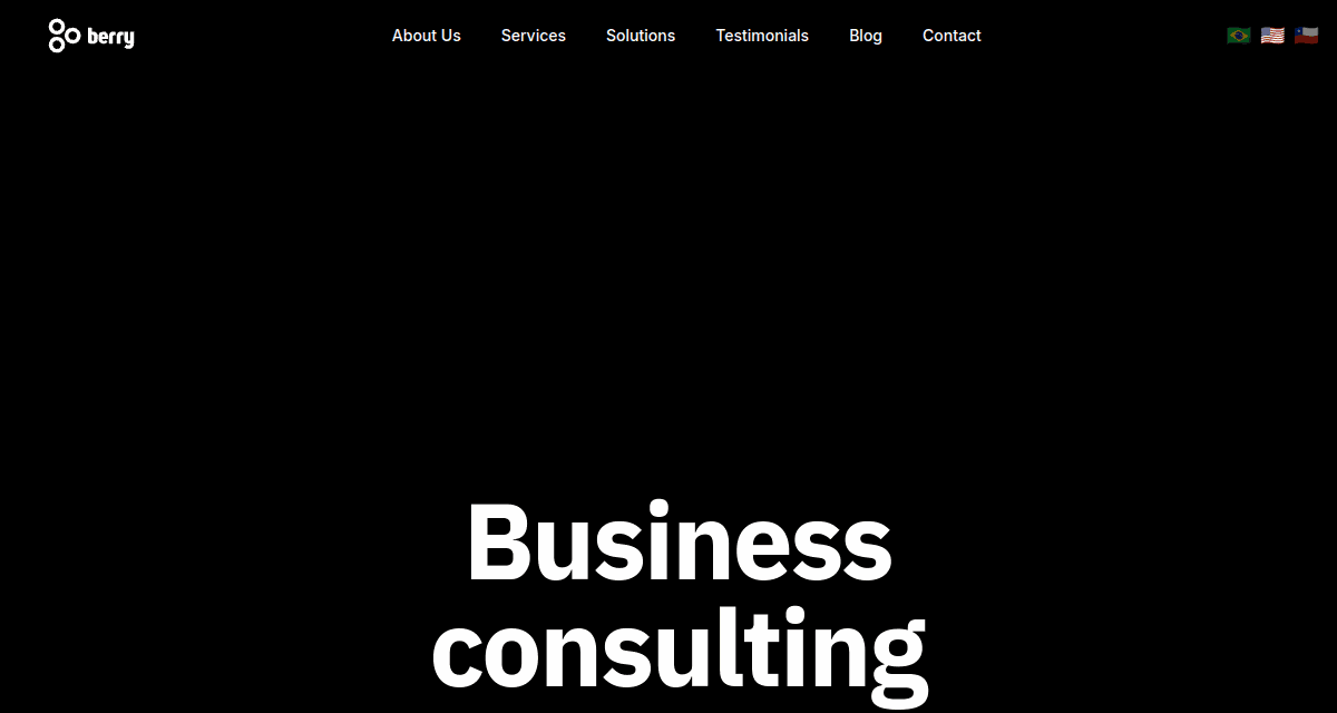 Site da Berry Consultoria